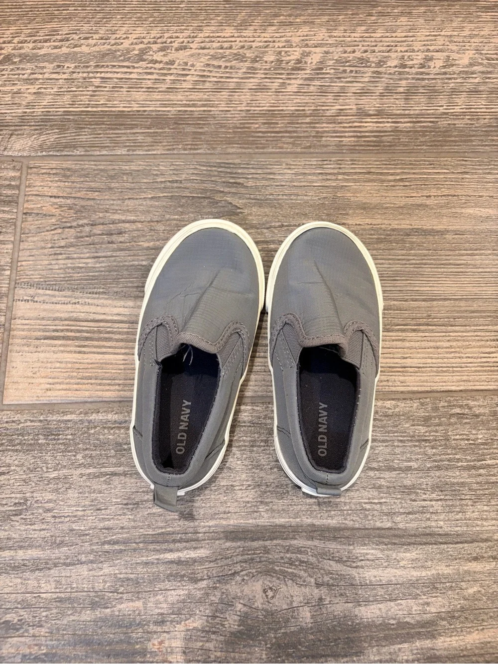 Old Navy Gray Slip-On Canvas Loafers